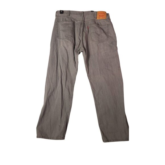Levis 505 Men's Jeans W38 L30 Riveted Denim Gray - Picture 6 of 6